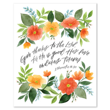 Load image into Gallery viewer, Give Thanks To The Lord Print