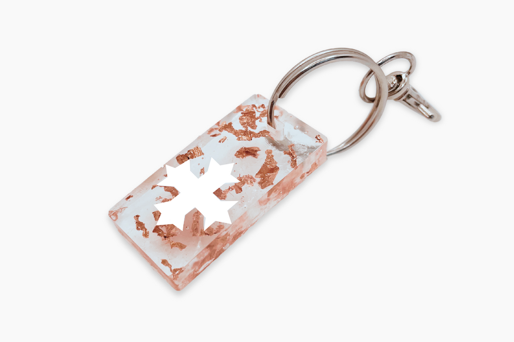 Coptic Cross Acrylic Keychain (Square)