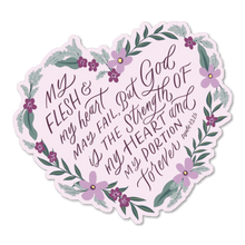 Load image into Gallery viewer, Psalm 73 Heart Sticker
