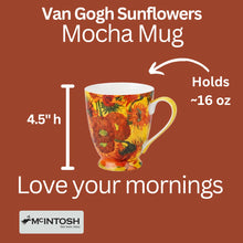 Load image into Gallery viewer, Van Gogh Sunflowers Mocha Mug
