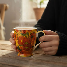 Load image into Gallery viewer, Van Gogh Sunflowers Mocha Mug
