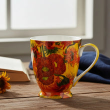 Load image into Gallery viewer, Van Gogh Sunflowers Mocha Mug
