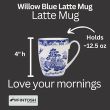 Load image into Gallery viewer, Willow Blue Latte Mug
