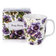 Load image into Gallery viewer, Chintz &quot;Purple Pansies&quot; Mug
